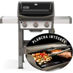 Barbecue à Gaz Weber Spirit 2 E-310 Black Avec Plancha - Noir