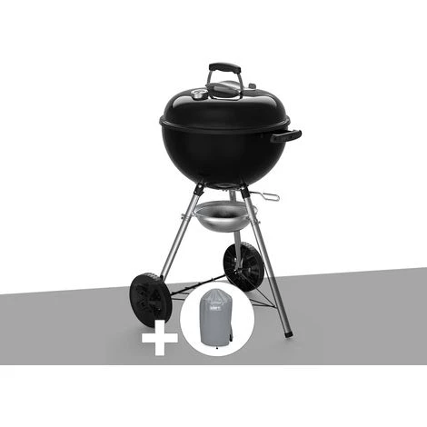 Barbecue à Charbon Weber Original Kettle E-4710 47 Cm + Housse - Noir
