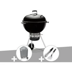 Barbecue Weber Master-Touch GBS 57 Cm Noir + Housse + Kit Ustensile - Noir