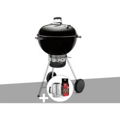 Barbecue Weber Master-Touch GBS 57 Cm Noir + Kit Cheminée - Noir