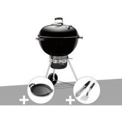 Barbecue Weber Master-Touch GBS 57 Cm Noir + Plancha + Kit Ustensile - Noir