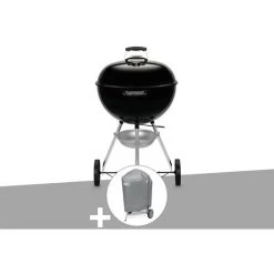 Barbecue à Charbon Weber Original Kettle 57 Cm + Housse - Noir