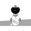 Barbecue à Charbon Weber Original Kettle 57 Cm + Support Accessoires - Noir