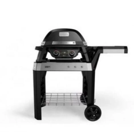 WEBER Barbecue Électrique Pulse 2000 Avec Chariot 2 Zones De Cuisson 2200w Couleur Noire 85010053