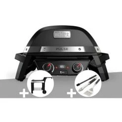 Barbecue électrique Weber Pulse 2000 + Chariot + Kit Ustensiles 3 Pièces Better