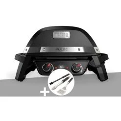 Barbecue électrique Weber Pulse 2000 + Kit Ustensiles 3 Pièces Better