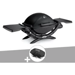 Barbecue Gaz Weber Q 1200 Noir + Housse - Noir