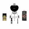 Pack WEBER Barbecue à Charbon Original Kettle E-5710 57cm - Sac De Charbon - Copeaux Pommier - Nettoyant - Grattoir De Cuve