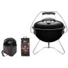 Pack WEBER Barbecue à Charbon Smokey Joe Premium 37cm Noir - Un Sac De Charbon 5kg - Un Sac De Transport