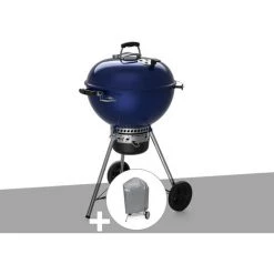 Barbecue à Charbon Weber Master-Touch GBS C-5750 57 Cm Deep Ocean Blue Avec Housse - Bleu