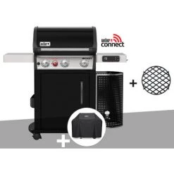 Barbecue à Gaz Intelligent Weber Spirit EPX-325S GBS Avec Housse De Protection - Noir