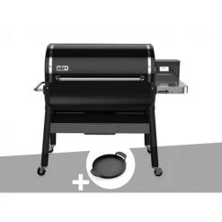 Barbecue à Pellets Weber Smokefire EX6 GBS + Plancha - Noir