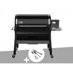 Barbecue à Pellets Weber Smokefire EX6 GBS + Kit 3 Ustensiles - Noir