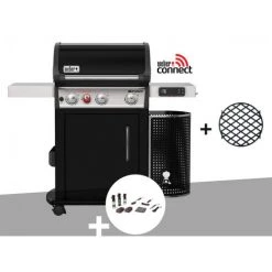 Barbecue à Gaz Intelligent Weber Spirit EPX-325S GBS + Kit De Nettoyage - Noir