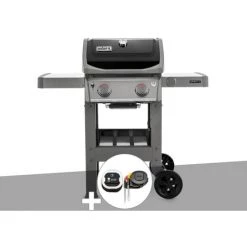 Barbecue Gaz Weber Spirit II E-210 GBS + Thermomètre IGrill 3 - Gris
