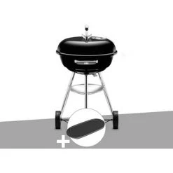 Barbecue Weber Compact Kettle 47 Cm + Plancha - Noir