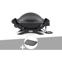 Barbecue électrique Weber Q 1400 + Plancha - Noir